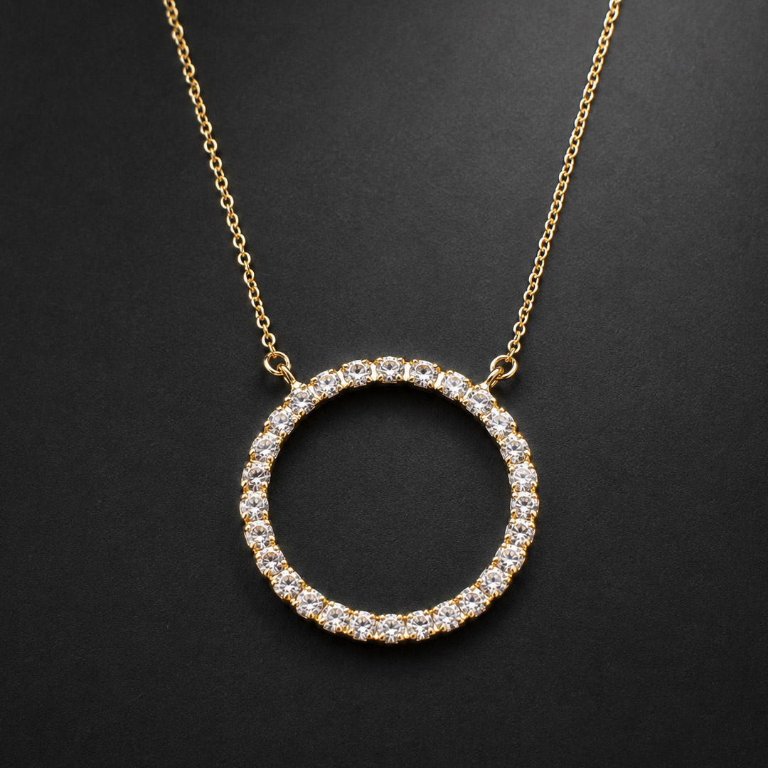 Four Sparkle Motif Necklace｜日本製 選べる4モチーフ ラインストーン