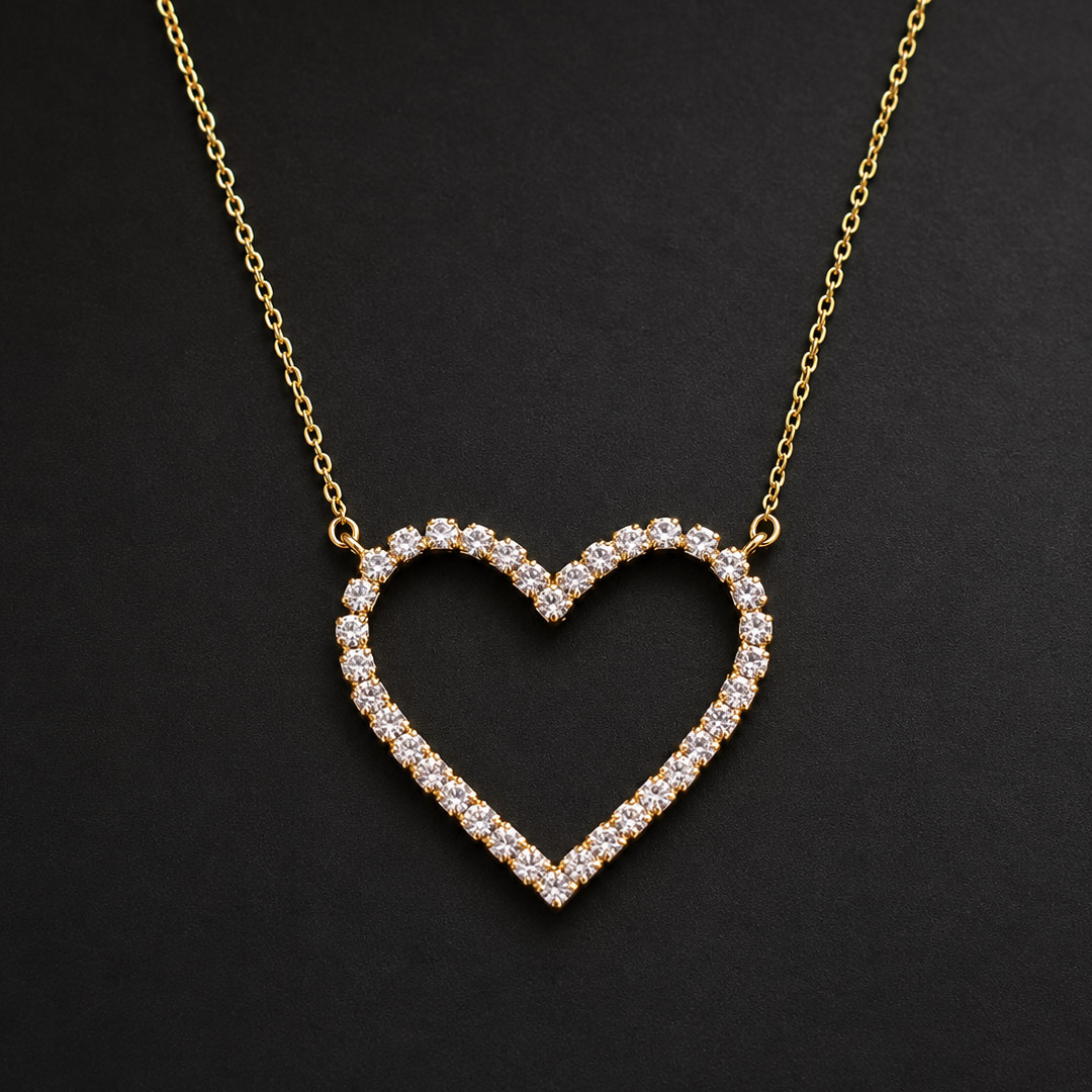Four Sparkle Motif Necklace｜日本製 選べる4モチーフ ラインストーン