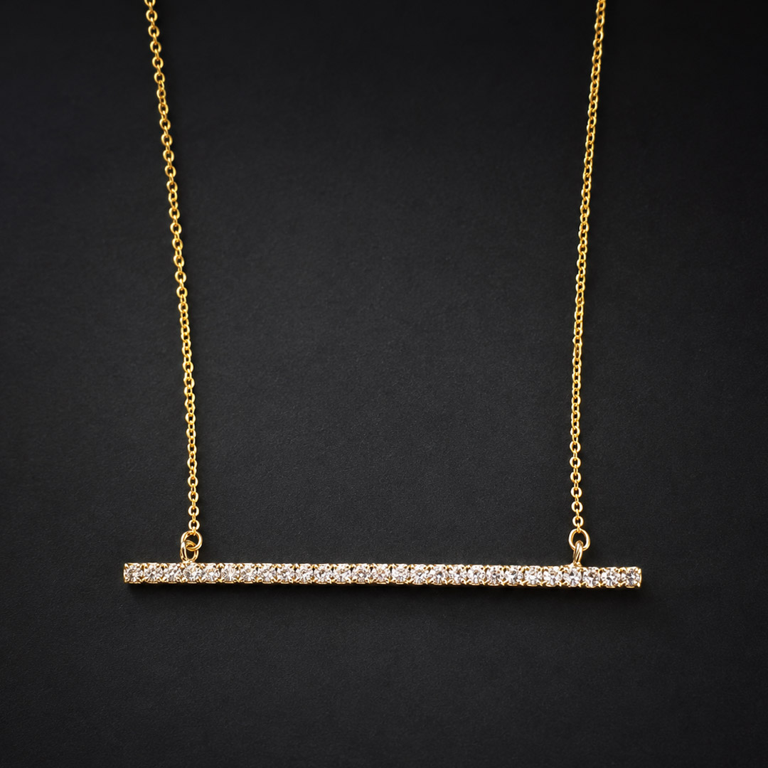 Four Sparkle Motif Necklace｜日本製 選べる4モチーフ ラインストーン