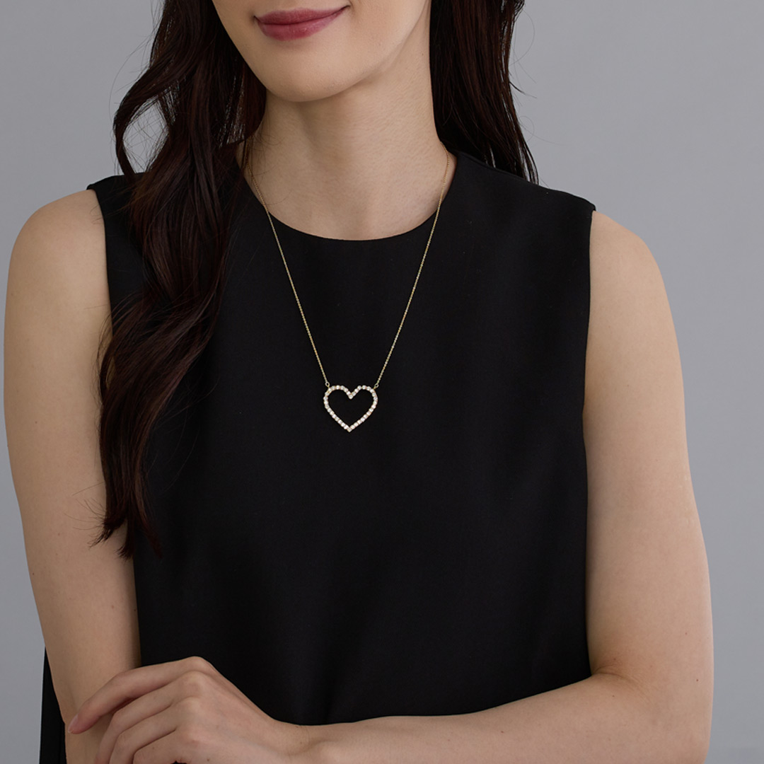 Four Sparkle Motif Necklace｜日本製 選べる4モチーフ ラインストーン