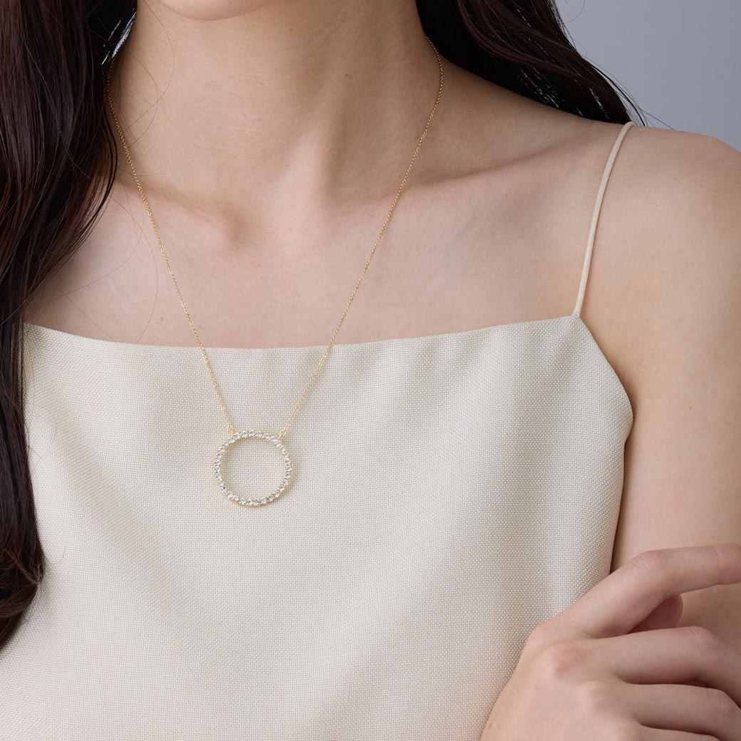 Four Sparkle Motif Necklace｜日本製 選べる4モチーフ ラインストーン
