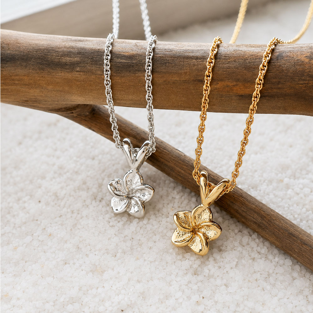 Plumeria Hawaiian Necklace｜日本製プルメリアフラワーネックレス