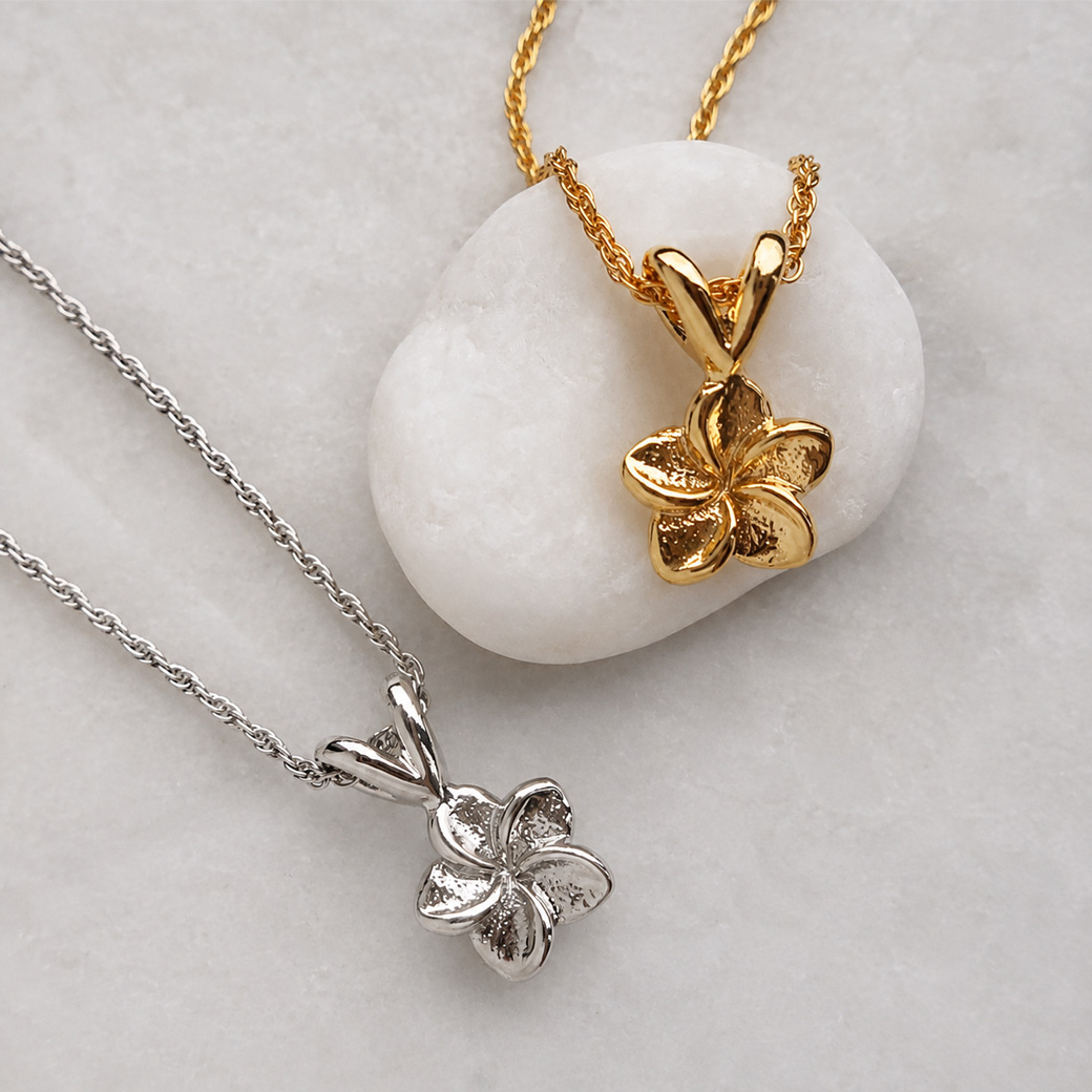 Plumeria Hawaiian Necklace｜日本製プルメリアフラワーネックレス